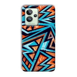 Zig Zag Pattern Phone Customized Printed Back Cover for Realme GT 2 Pro