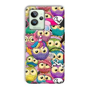 Colorful Owls Phone Customized Printed Back Cover for Realme GT 2 Pro