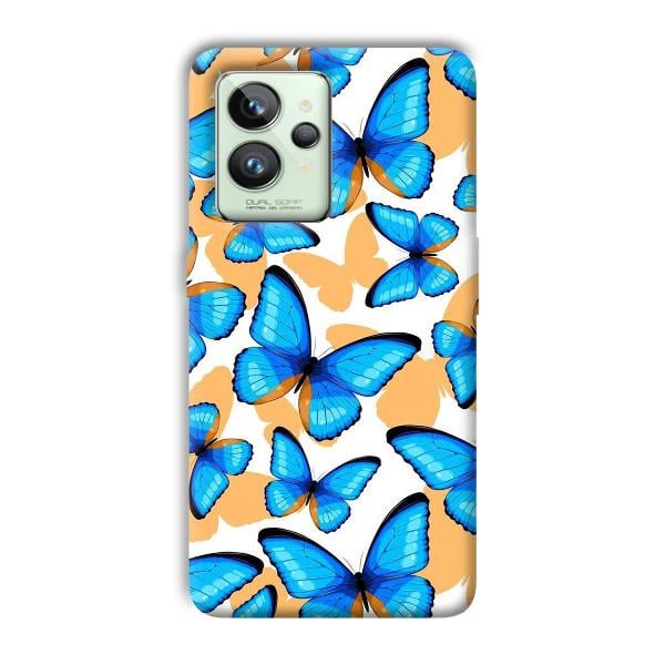 Blue Butterflies Phone Customized Printed Back Cover for Realme GT 2 Pro