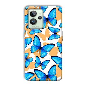 Blue Butterflies Phone Customized Printed Back Cover for Realme GT 2 Pro