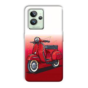 Red Scooter Phone Customized Printed Back Cover for Realme GT 2 Pro