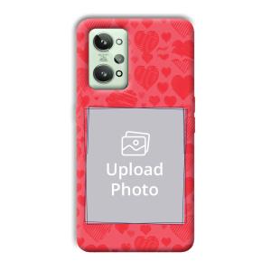 Red Hearts Customized Printed Back Cover for Realme GT 2