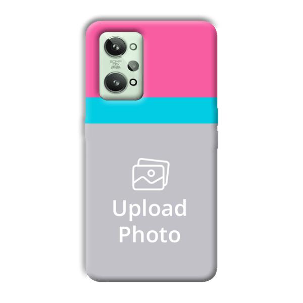 Pink & Sky Blue Customized Printed Back Cover for Realme GT 2
