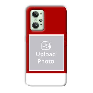Red & White Customized Printed Back Cover for Realme GT 2