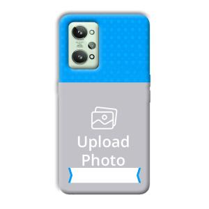 Sky Blue & White Customized Printed Back Cover for Realme GT 2