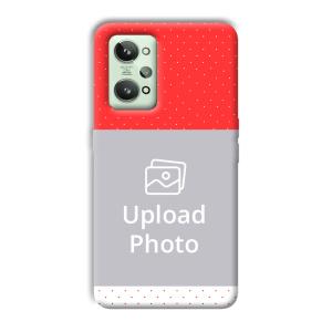 Red White Customized Printed Back Cover for Realme GT 2