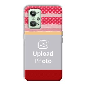 Red Pink Design Customized Printed Back Cover for Realme GT 2