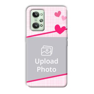 Pink Check Customized Printed Back Cover for Realme GT 2