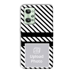 White Black Customized Printed Back Cover for Realme GT 2
