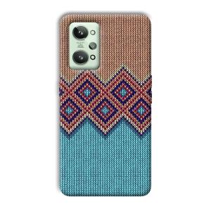 Fabric Design Phone Customized Printed Back Cover for Realme GT 2