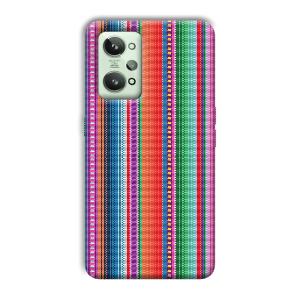 Fabric Pattern Phone Customized Printed Back Cover for Realme GT 2