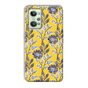 Yellow Fabric Design Phone Customized Printed Back Cover for Realme GT 2