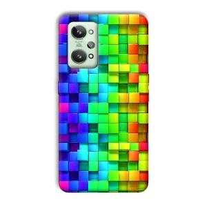 Square Blocks Phone Customized Printed Back Cover for Realme GT 2
