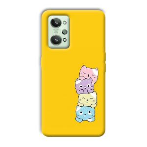 Colorful Kittens Phone Customized Printed Back Cover for Realme GT 2