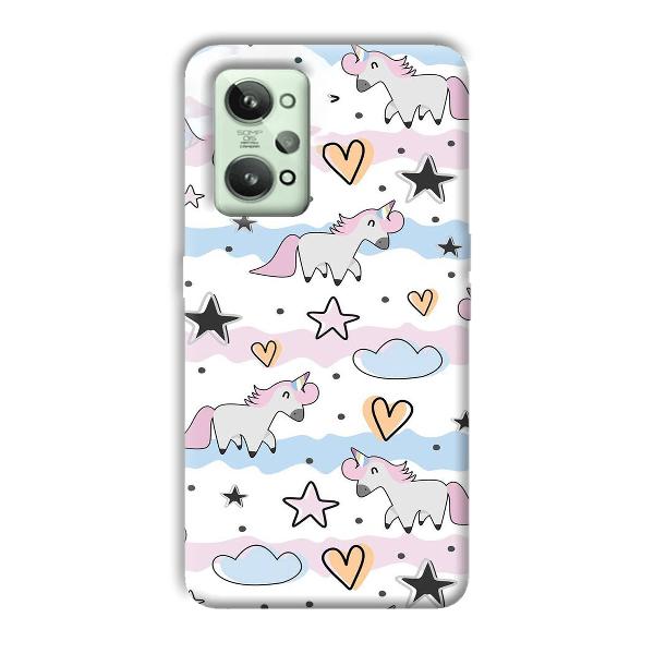 Unicorn Pattern Phone Customized Printed Back Cover for Realme GT 2