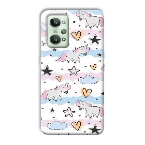 Unicorn Pattern Phone Customized Printed Back Cover for Realme GT 2