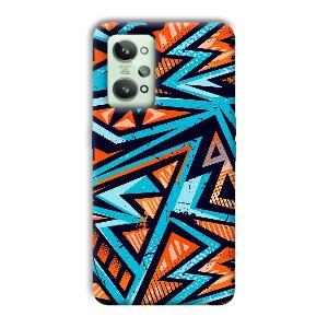 Zig Zag Pattern Phone Customized Printed Back Cover for Realme GT 2