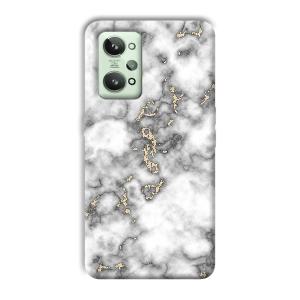 Grey White Design Phone Customized Printed Back Cover for Realme GT 2