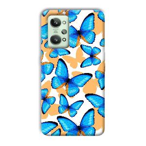 Blue Butterflies Phone Customized Printed Back Cover for Realme GT 2