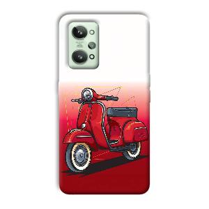 Red Scooter Phone Customized Printed Back Cover for Realme GT 2