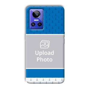 Blue White Design Customized Printed Back Cover for Realme GT Neo 3