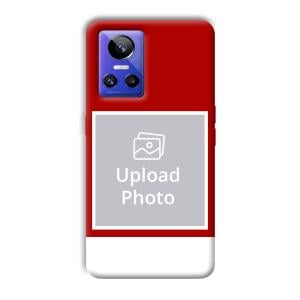 Red & White Customized Printed Back Cover for Realme GT Neo 3