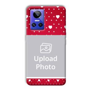 White Hearts Customized Printed Back Cover for Realme GT Neo 3