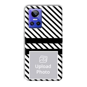 White Black Customized Printed Back Cover for Realme GT Neo 3