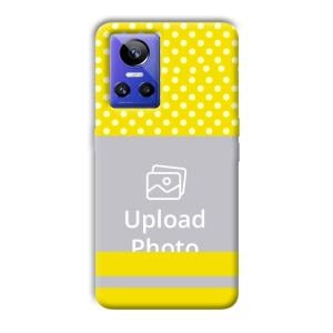 White & Yellow Customized Printed Back Cover for Realme GT Neo 3