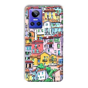Colorful Alley Phone Customized Printed Back Cover for Realme GT Neo 3