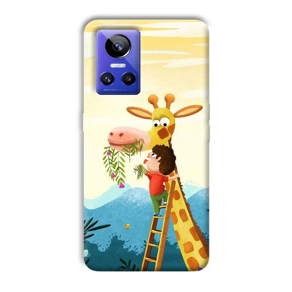 Giraffe & The Boy Phone Customized Printed Back Cover for Realme GT Neo 3