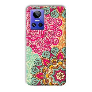 Floral Design Phone Customized Printed Back Cover for Realme GT Neo 3