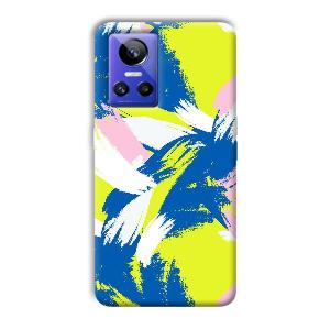 Blue White Pattern Phone Customized Printed Back Cover for Realme GT Neo 3