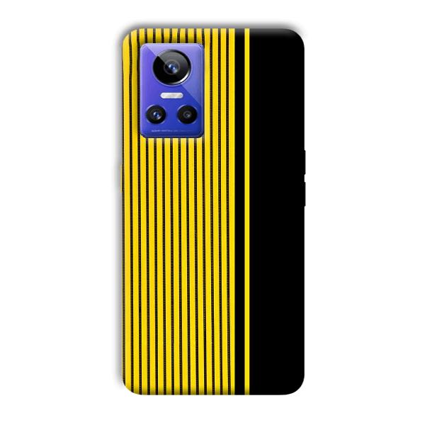 Yellow Black Design Phone Customized Printed Back Cover for Realme GT Neo 3