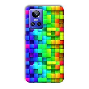 Square Blocks Phone Customized Printed Back Cover for Realme GT Neo 3