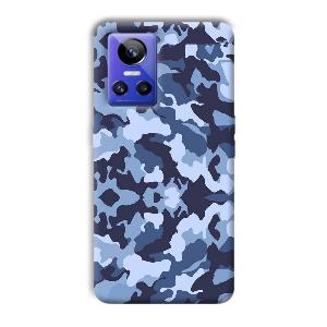 Blue Patterns Phone Customized Printed Back Cover for Realme GT Neo 3