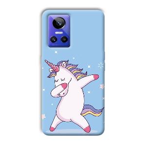 Unicorn Dab Phone Customized Printed Back Cover for Realme GT Neo 3