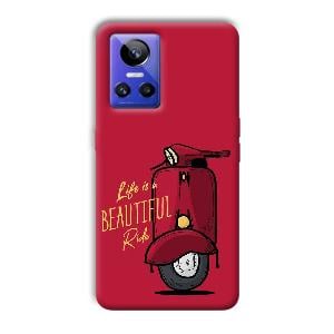Life is Beautiful  Phone Customized Printed Back Cover for Realme GT Neo 3