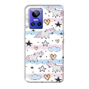 Unicorn Pattern Phone Customized Printed Back Cover for Realme GT Neo 3
