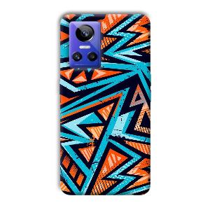 Zig Zag Pattern Phone Customized Printed Back Cover for Realme GT Neo 3