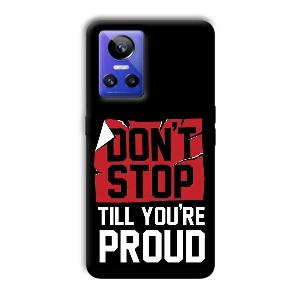Don't Stop Phone Customized Printed Back Cover for Realme GT Neo 3