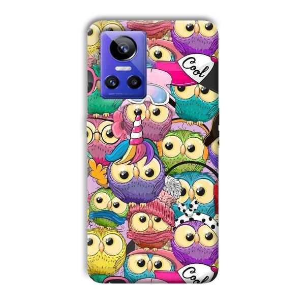 Colorful Owls Phone Customized Printed Back Cover for Realme GT Neo 3