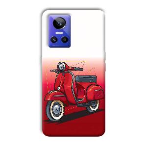 Red Scooter Phone Customized Printed Back Cover for Realme GT Neo 3