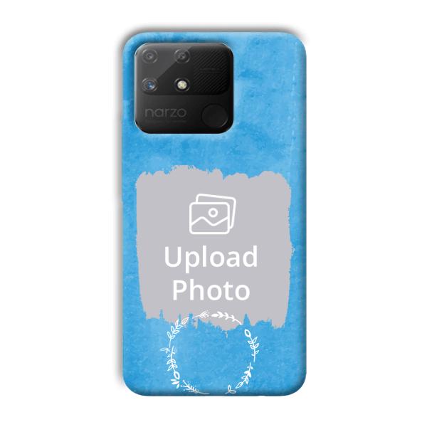 Blue Design Customized Printed Back Cover for Realme Narzo 50A
