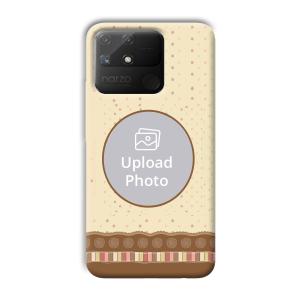 Brown Design Customized Printed Back Cover for Realme Narzo 50A