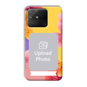 Colorful Flowers Customized Printed Back Cover for Realme Narzo 50A