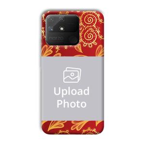 Red Design Customized Printed Back Cover for Realme Narzo 50A
