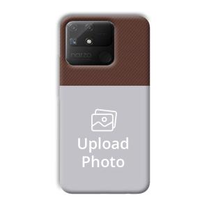 Brown Customized Printed Back Cover for Realme Narzo 50A