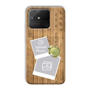 Wooden Photo Collage Customized Printed Back Cover for Realme Narzo 50A