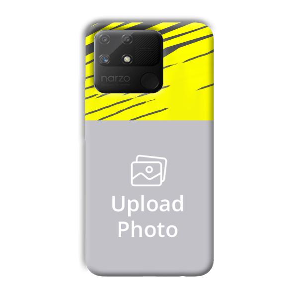 Yellow Lines Customized Printed Back Cover for Realme Narzo 50A